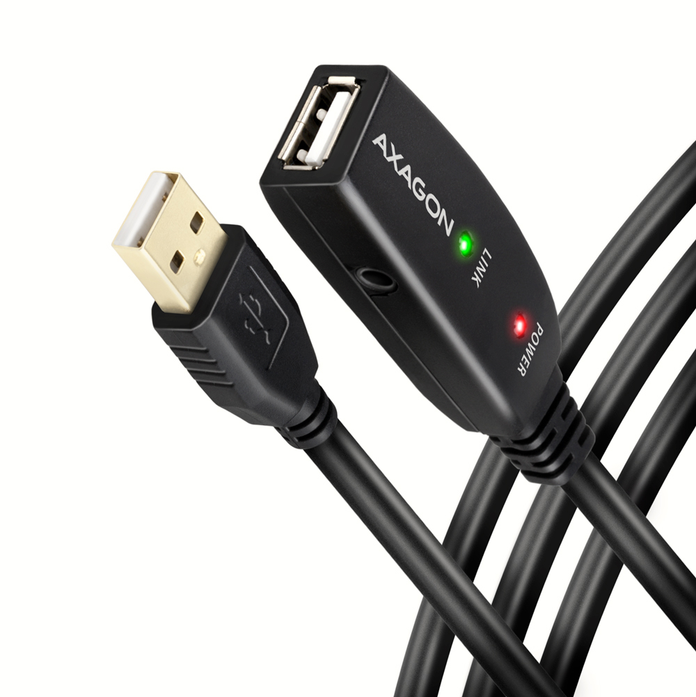 Picture of Picture of Cable Extensión AXAGON ADR-205 Activo USB, USB 2.0, USB-A para USB-A - 5m