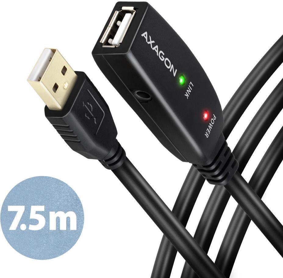 Picture of Picture of Cable Extensión AXAGON ADR-207 Activo USB, USB 2.0, USB-A para USB-A - 7.55m