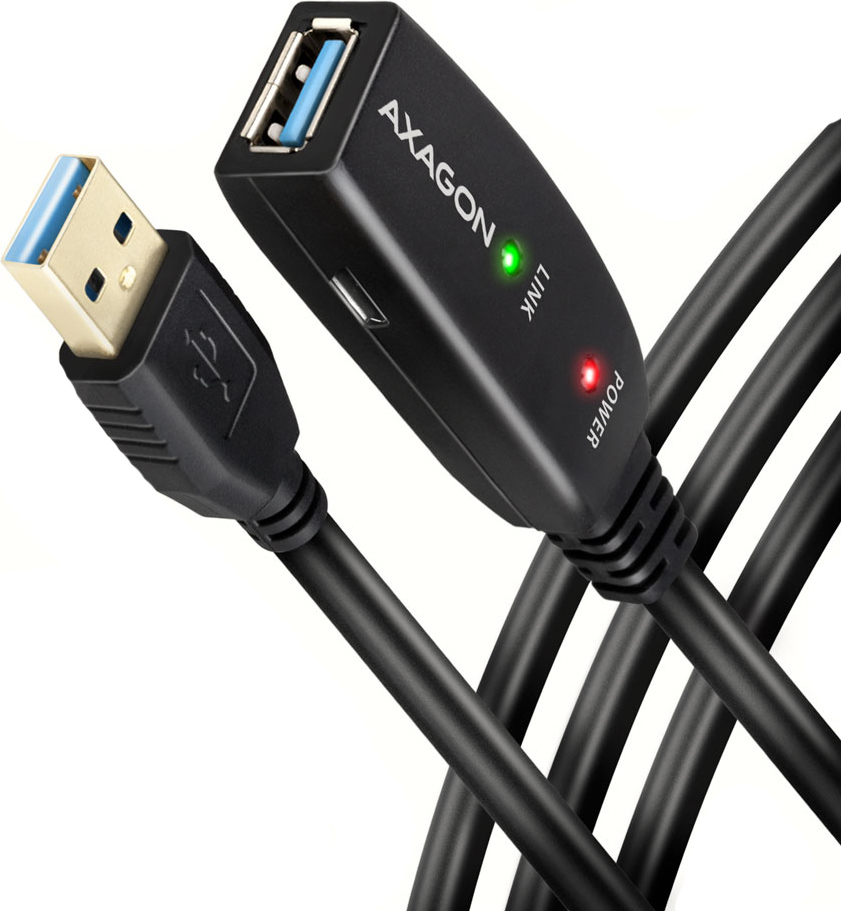 Picture of Picture of Cable de extensión activo AXAGON ADR-310 USB 3.2 Gen 1 A-M -> A-F - 10 m