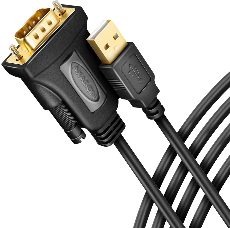 Picture of Picture of Adaptador AXAGON ADS-1PQN USB2.0 - Serial RS-232 DB9 FTDI