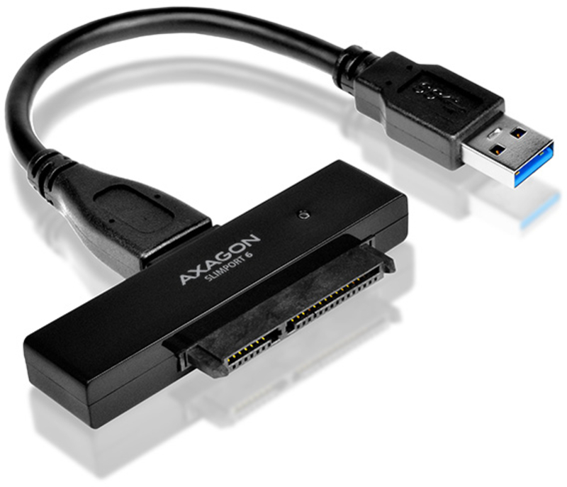 Picture of Picture of Adaptador AXAGON ADSA-1S6 SLIMPort6, USB 3.0, 2,5" SSD/HDD, SATA 6G - Caja Incluída