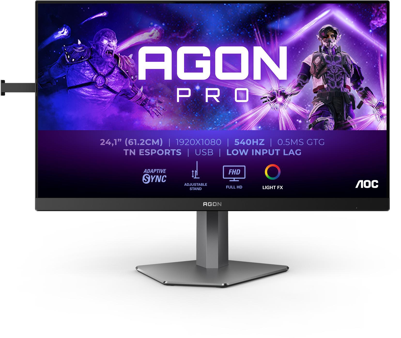 Picture of Picture of Monitor AOC AGON PRO 24.1" AG246FK Ultra-Fast TN (eSports) FHD 540Hz 0.3ms Adaptive Sync HDR400
