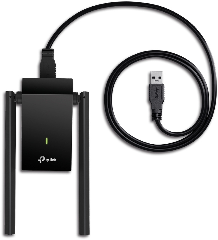 TP-Link - Adaptador USB TP-Link Archer T4U Plus AC1300 Dual Antennas High-Gain Wireless