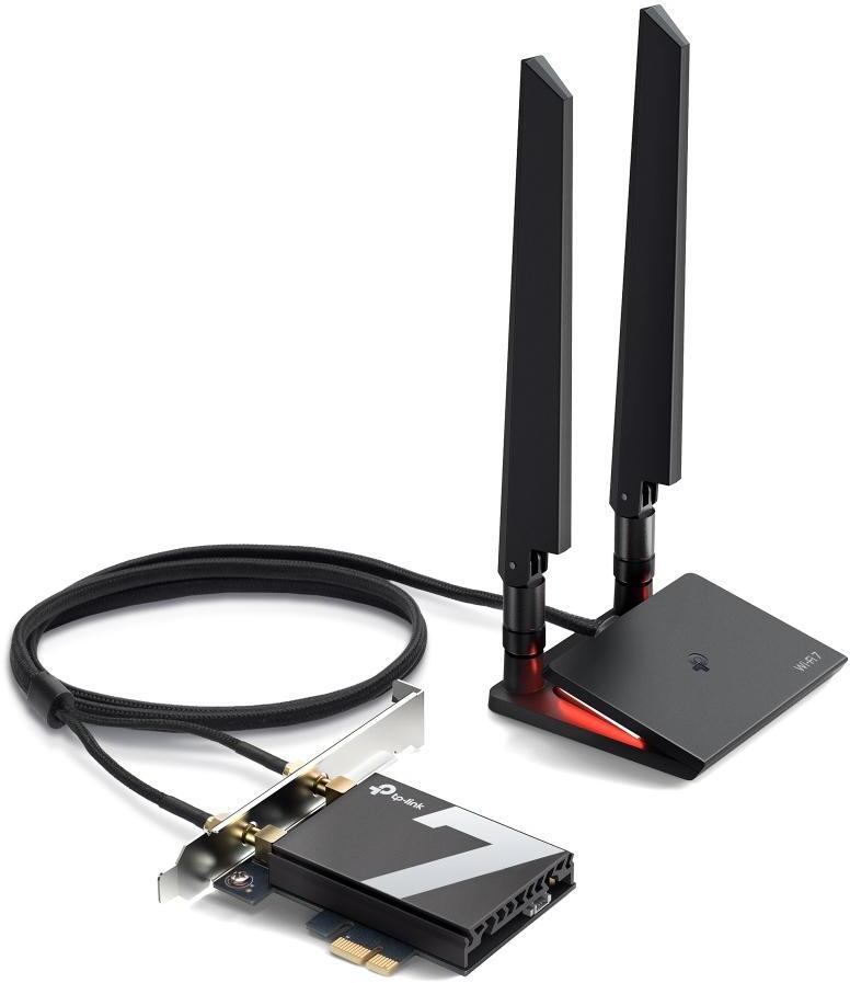 TP-Link - Tarjeta de Red TP-Link PCI Express Archer TBE550E BE9300 Tri-Band Wi-Fi 7 Bluetooth PCI Express Adapter