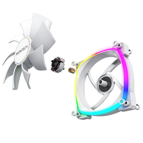 Montech - Ventilador Montech AX140 PWM ARGB PWM 140mm Blanco