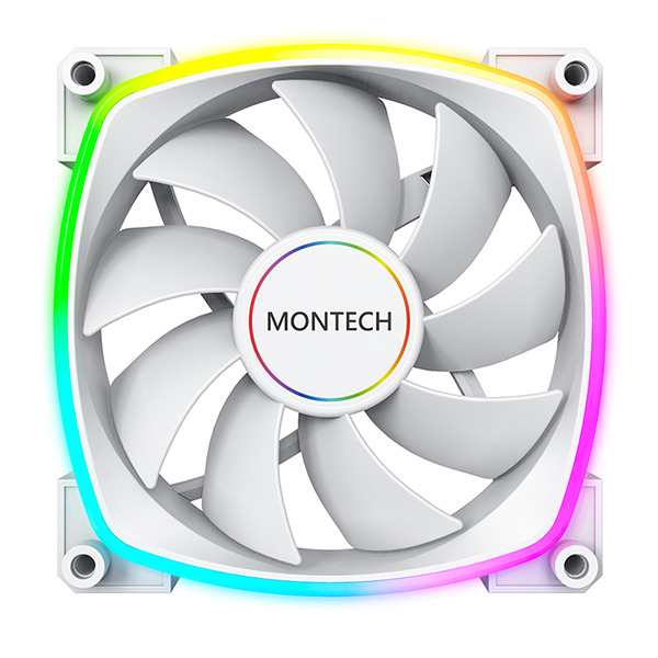 Montech - Ventilador Montech AX140 PWM ARGB PWM 140mm Blanco