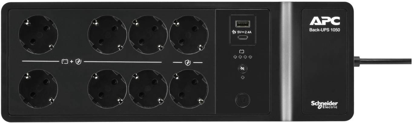 Picture of Picture of UPS APC Off-line Back-UPS 1050VA/600W USB-C/A Schuko