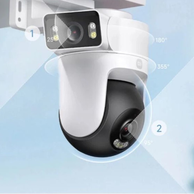Xiaomi - Cámara de Vigilancia Xiaomi CW500 Dual Outdoor 360° 2.5K WIFI