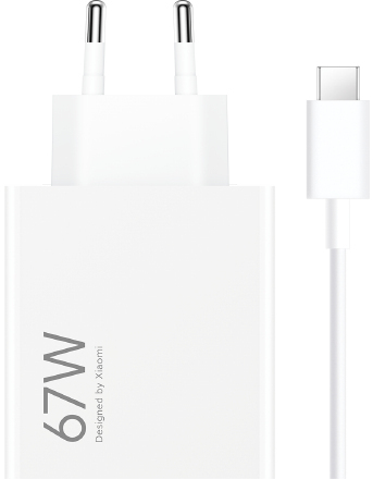 Picture of Picture of Cargador Xiaomi Hypercharge Combo USB-A 67W Branco + Cabo USB-A p/ USB-C 1m