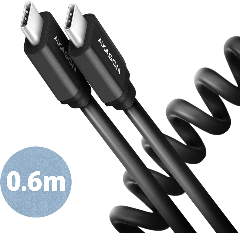 Picture of Picture of Cable Twister AXAGON BUCM Activo USB-C, para USB-C - 0.6M