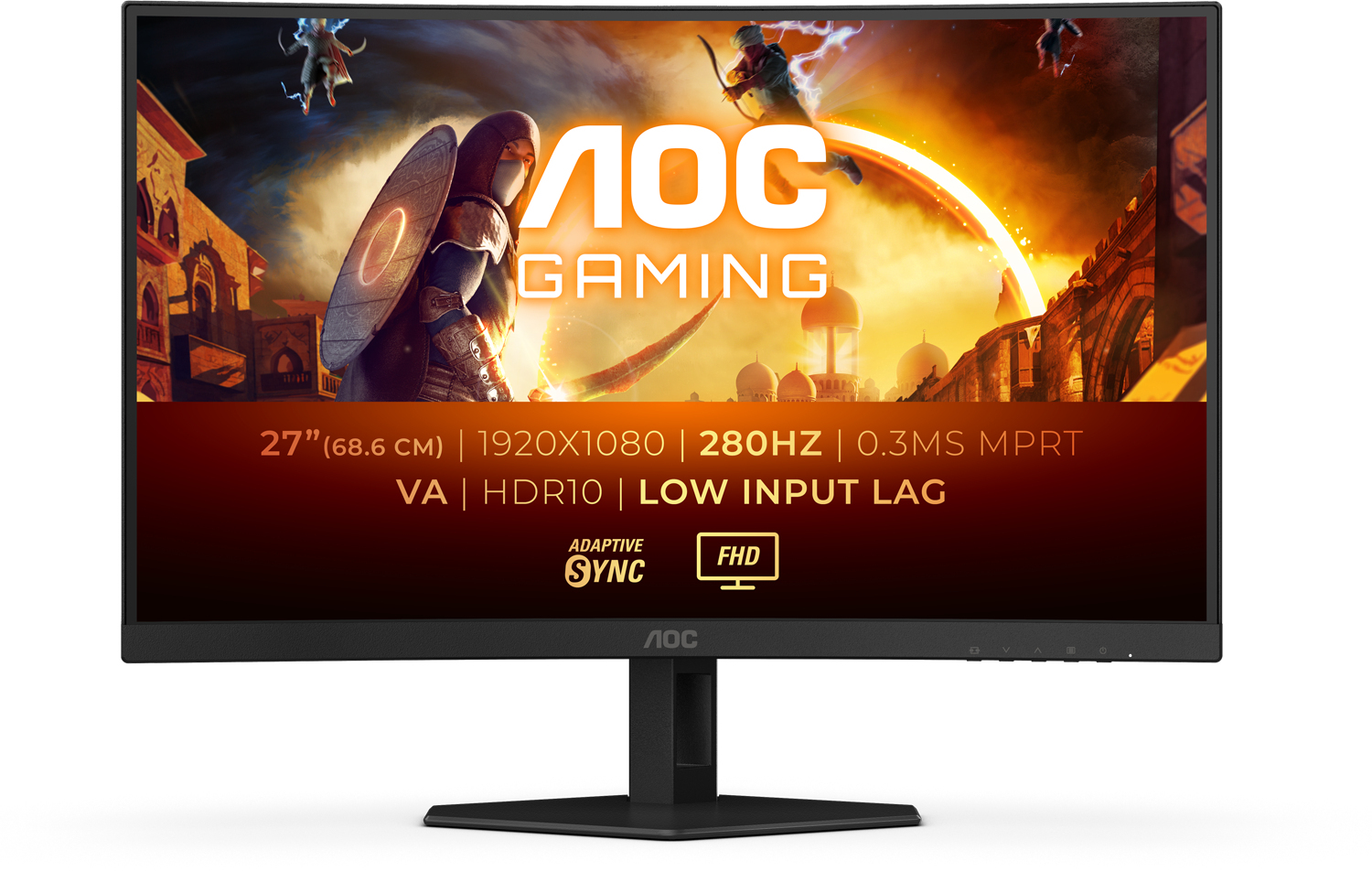 Picture of Picture of Monitor Curvo AOC Gaming 27" C27G4ZXE Fast VA FHD 280Hz 0.3ms