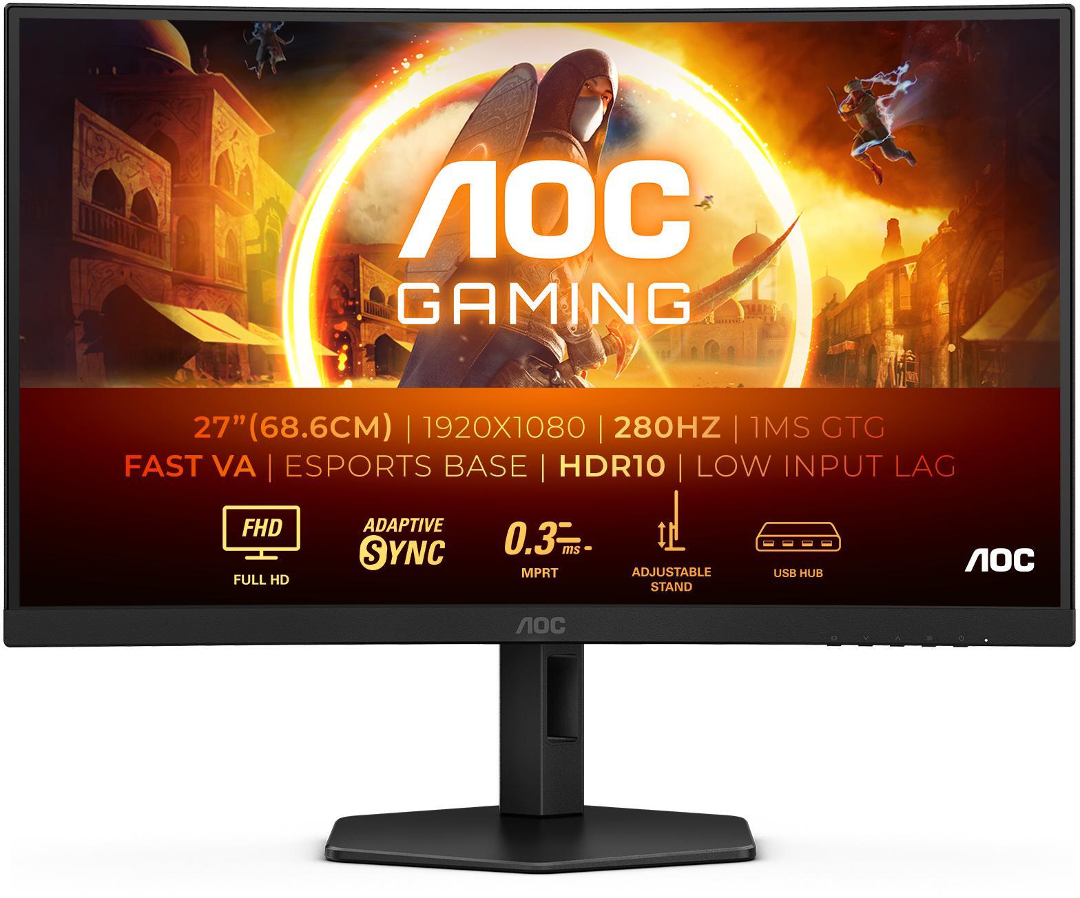 Picture of Picture of Monitor Curvo AOC Gaming 27" C27G4ZXU IPS FHD 280Hz 0.3ms