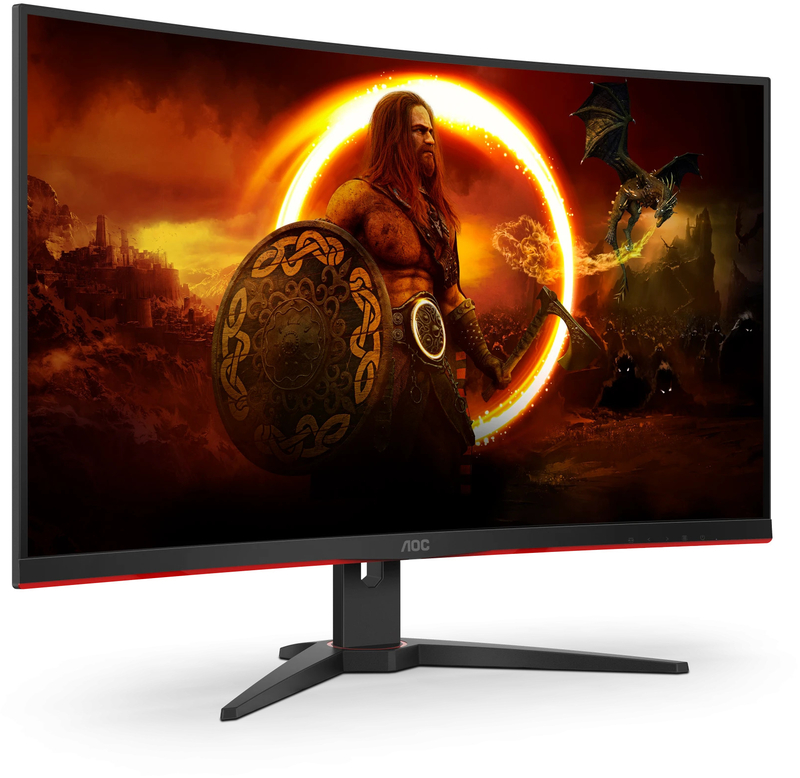 AOC - Monitor Curvo AOC Gaming 31.5" C32G2ZE/BK VA FHD 240Hz 1ms FreeSync Premium