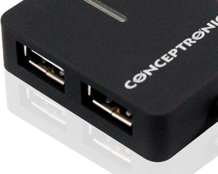 conceptronic - Hub USB Conceptronic 4 Puertas Travel
