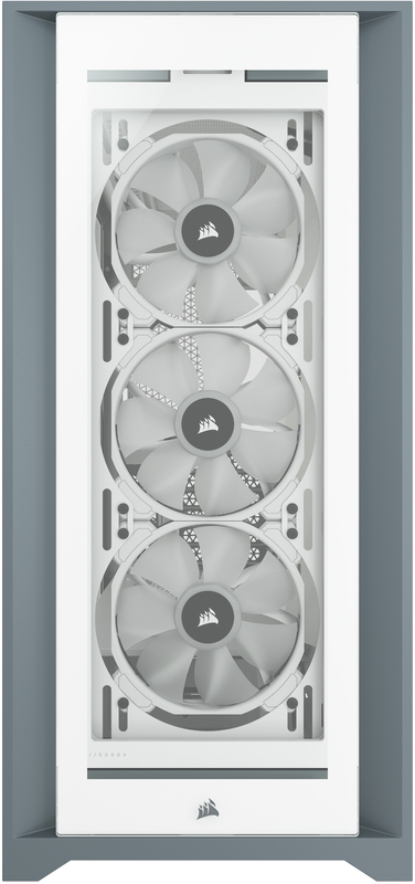 Corsair - Torre E-ATX Corsair iCUE 5000X RGB Smart Blanco Cristal Templado