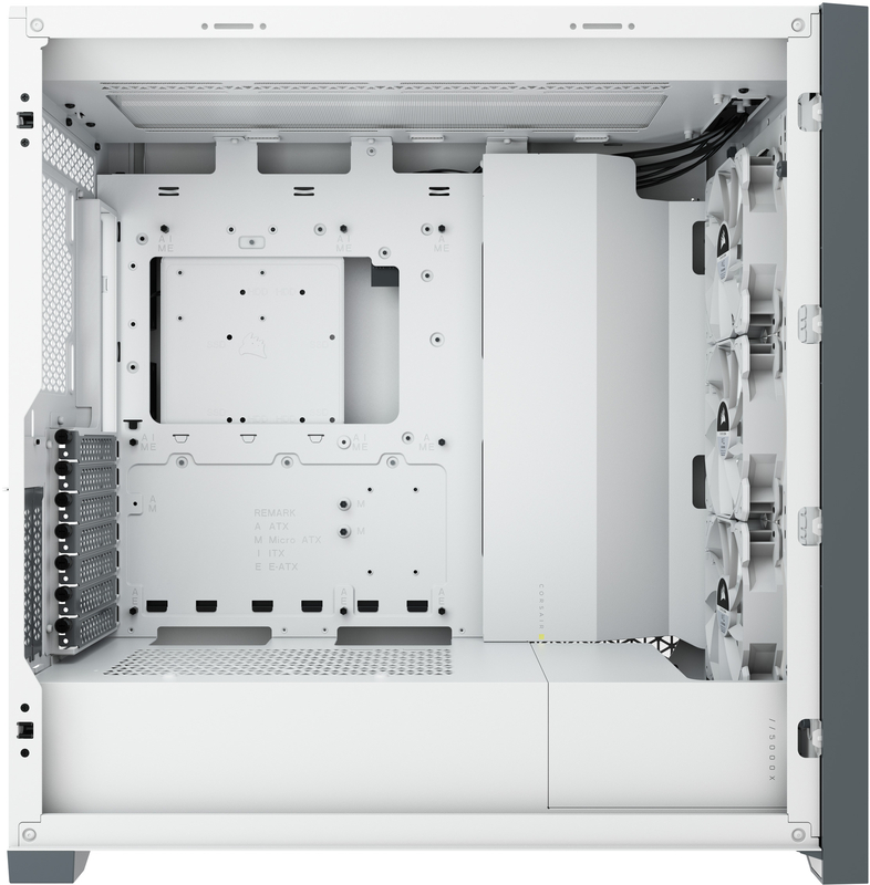 Corsair - Torre E-ATX Corsair iCUE 5000X RGB Smart Blanco Cristal Templado