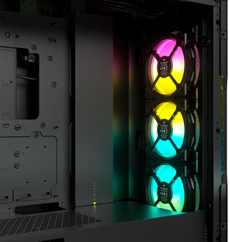 Corsair - Torre ATX Corsair 5000T iCUE RGB Negro Cristal Templado
