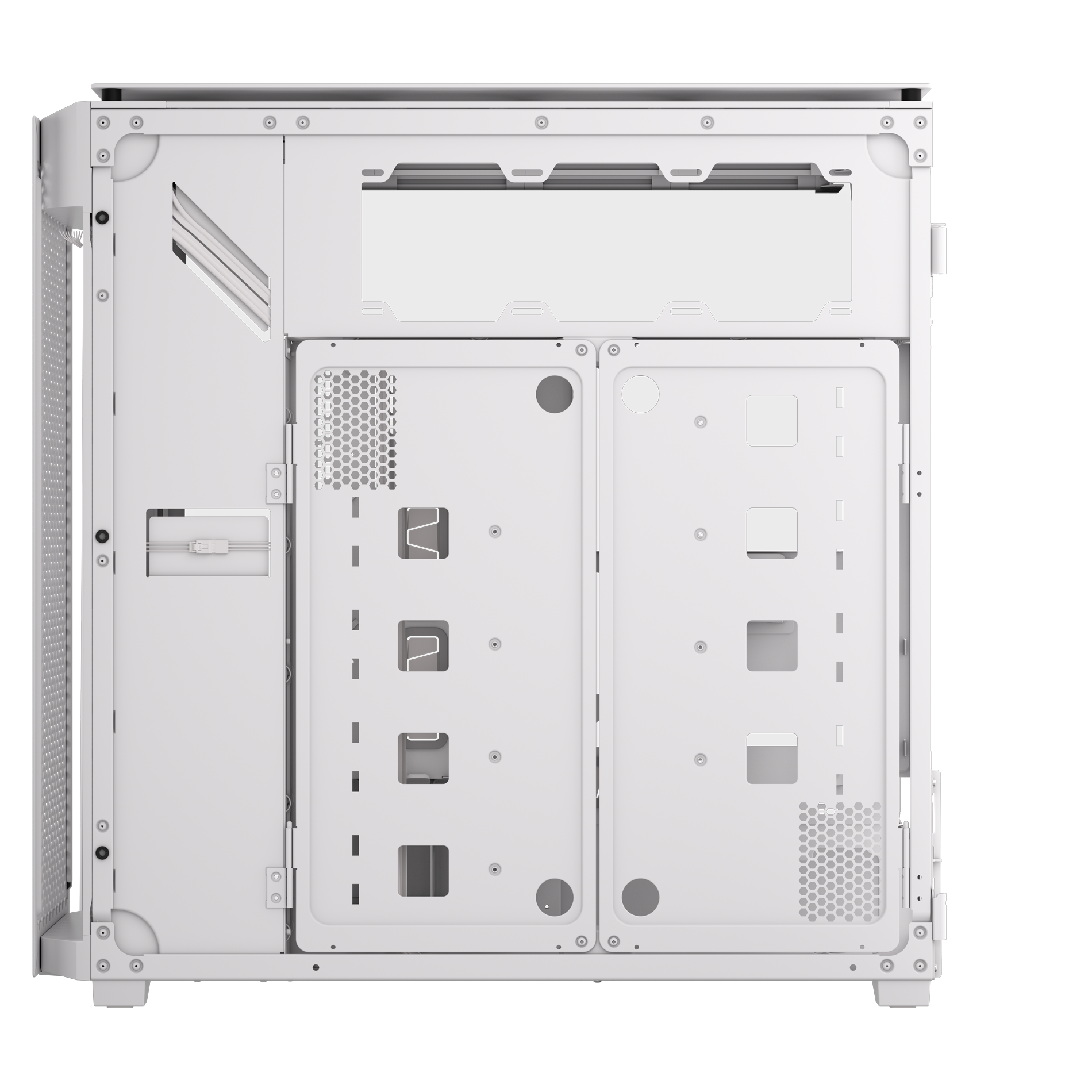 Corsair - Torre E-ATX Corsair 9000D RGB Airflow Blanca Cristal Templado