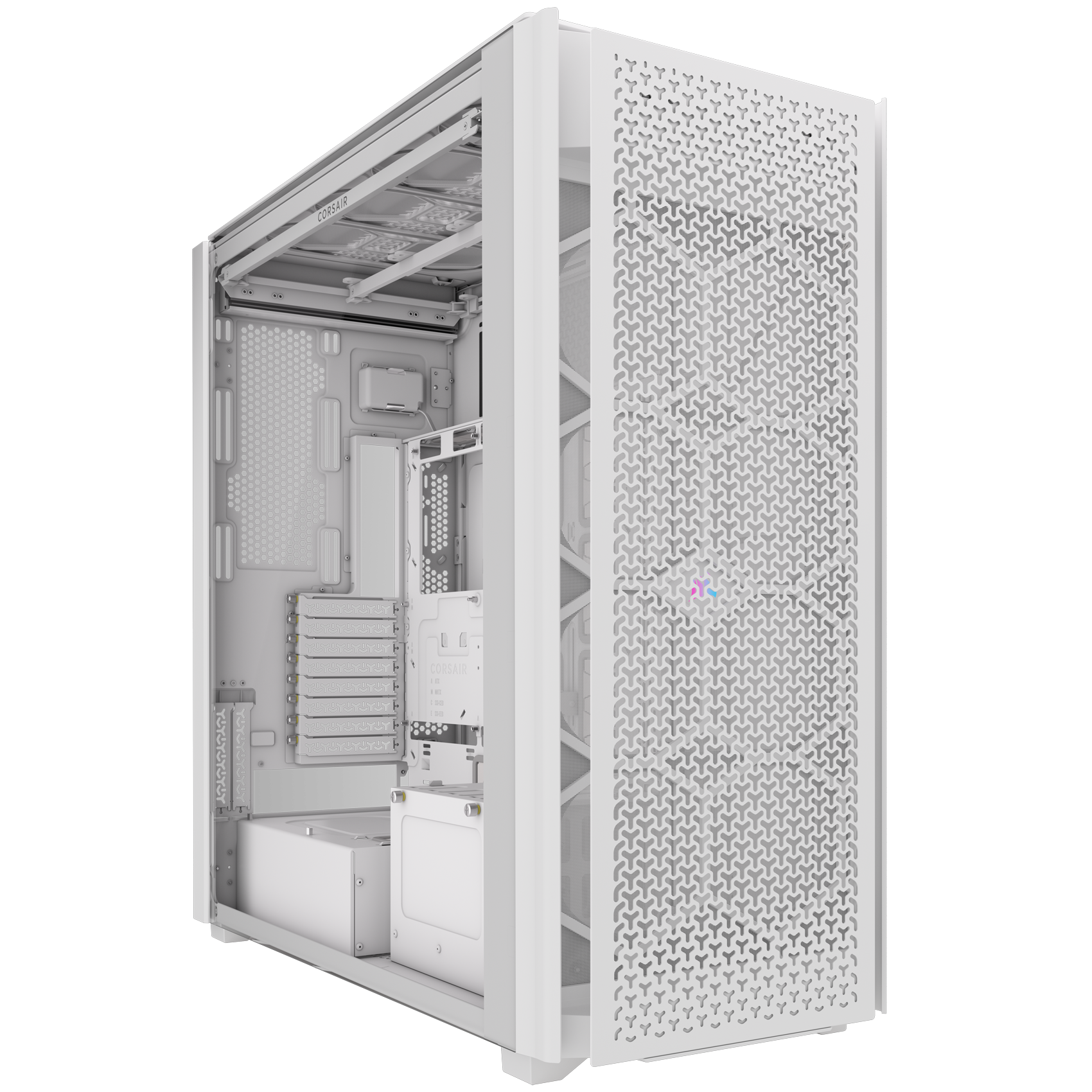 Corsair - Torre E-ATX Corsair 9000D RGB Airflow Blanca Cristal Templado