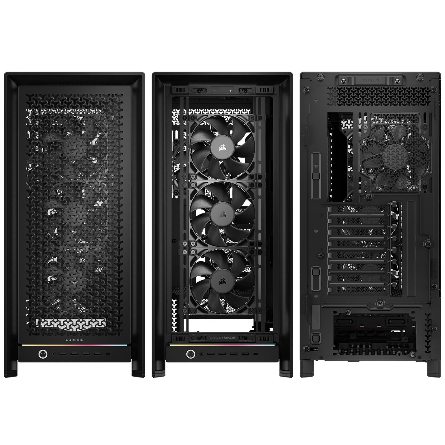 Corsair - Torre E-ATX Corsair 5000D RS Airflow Negro Cristal Templado