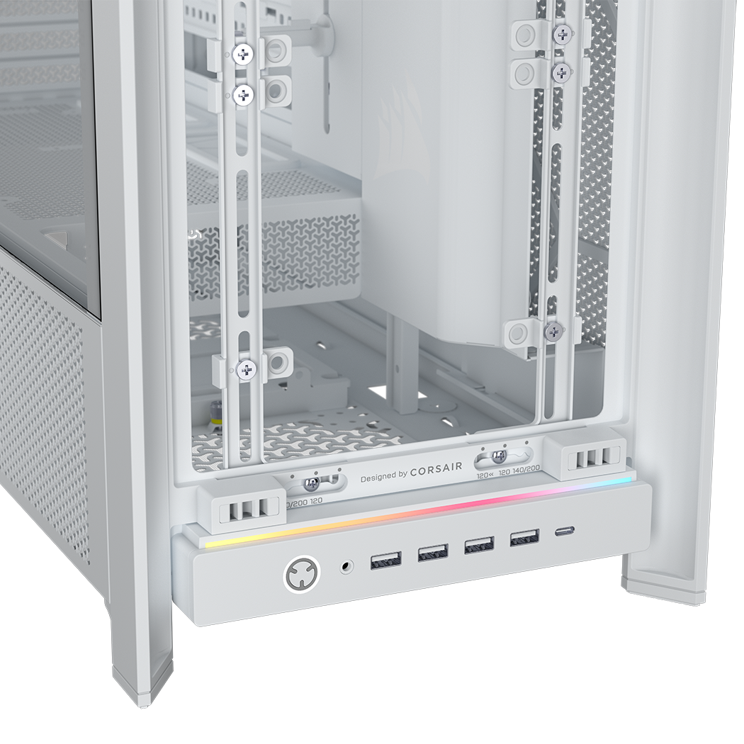 Corsair - Torre E-ATX Corsair 5000D RS Airflow Blanco Cristal Templado