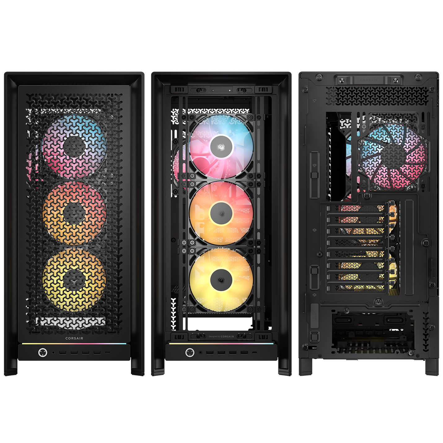 Corsair - Torre E-ATX Corsair 5000D RS ARGB Airflow Negro Cristal Templado