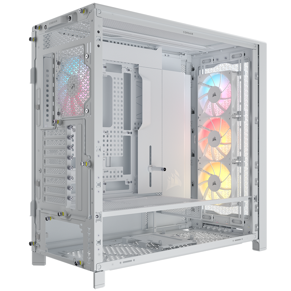 Corsair - Torre E-ATX Corsair 5000D RS ARGB Airflow Blanco Cristal Templado