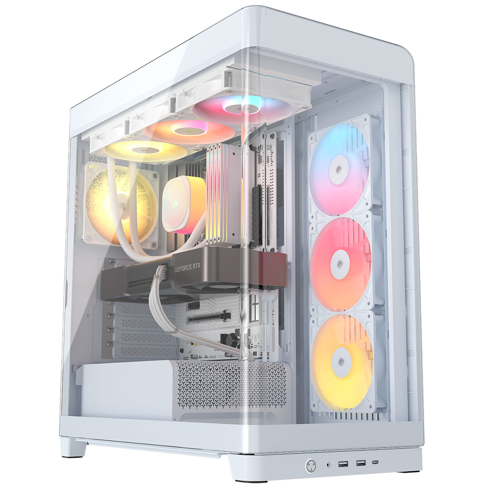 Corsair - Caixa E-ATX Corsair 4500X RS-R ARGB Branca Vidro Temperado