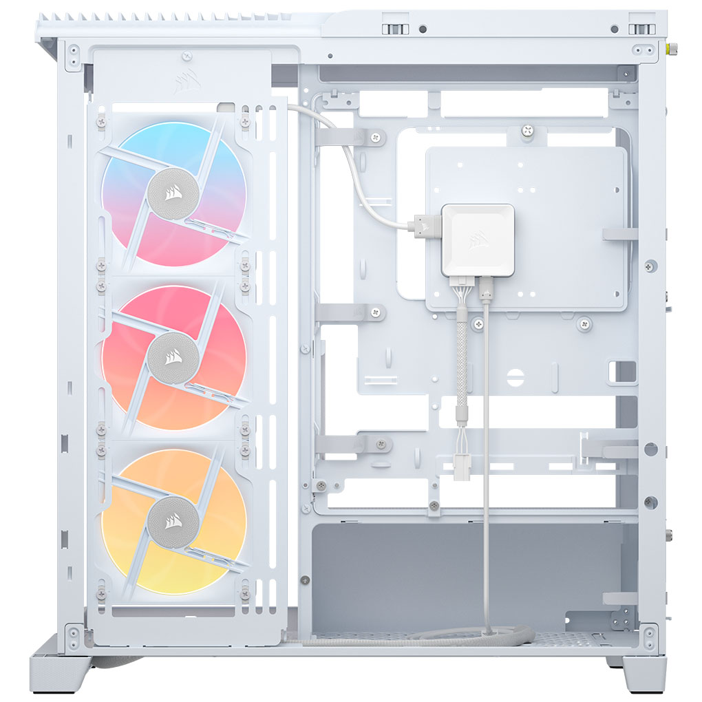 Corsair - Caixa E-ATX Corsair 4500X LX-R RGB Branca Vidro Temperado