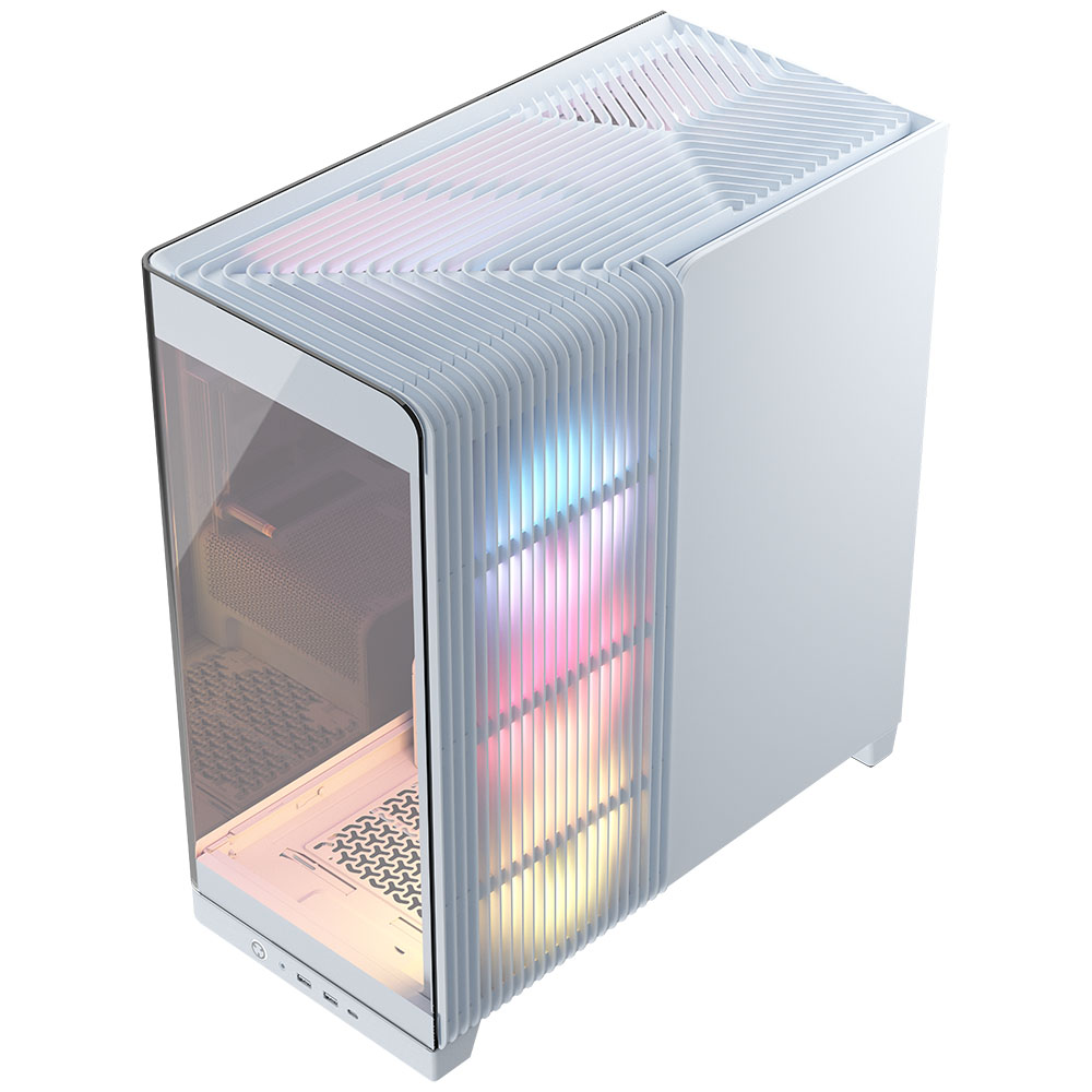 Corsair - Caixa E-ATX Corsair 4500X LX-R RGB Branca Vidro Temperado