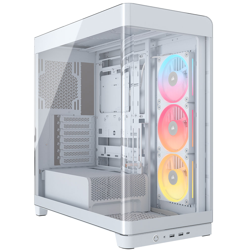 Corsair - Caixa E-ATX Corsair 4500X LX-R RGB Branca Vidro Temperado