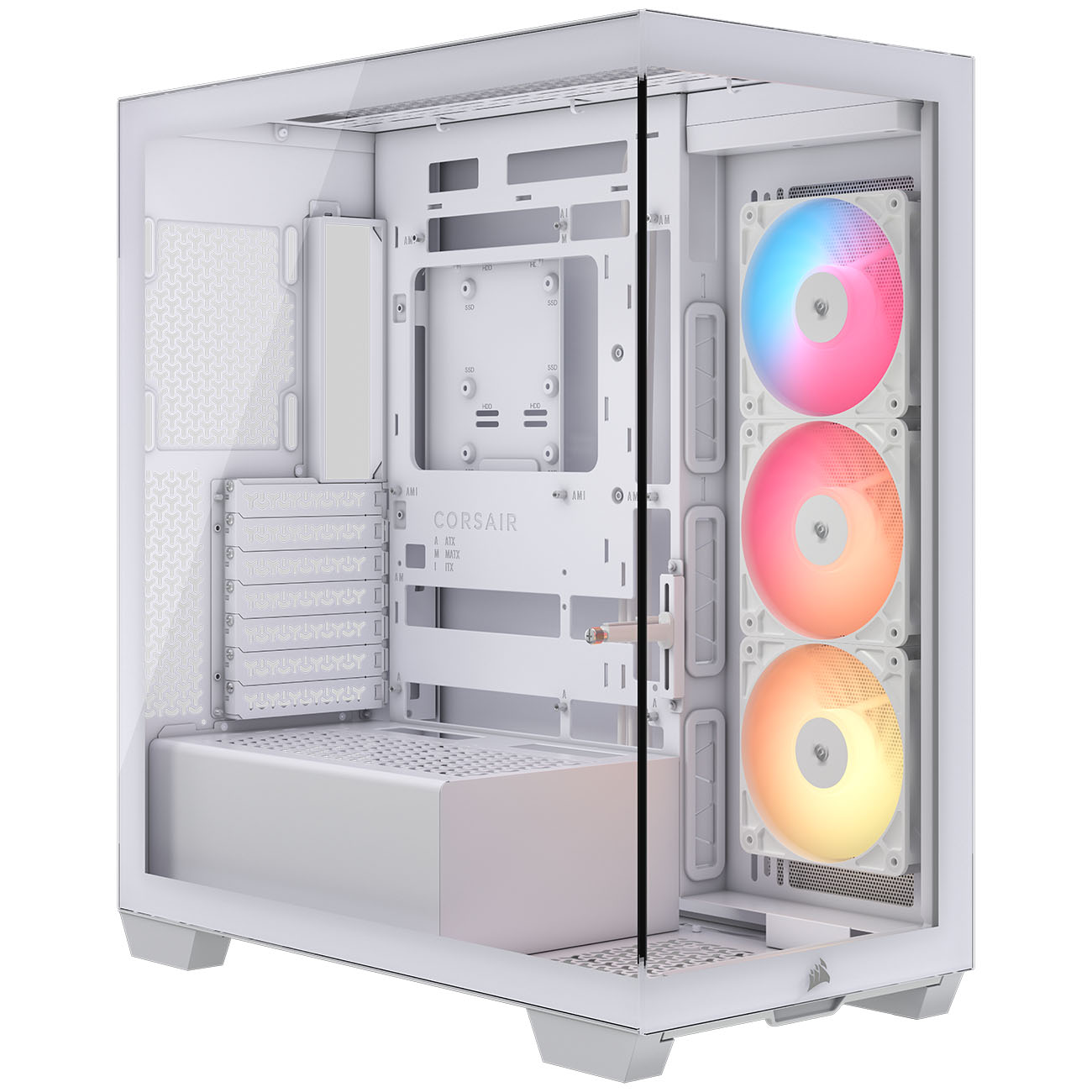 Corsair - Caixa E-ATX Corsair 3500X RSR ARGB Branca Vidro Temperado