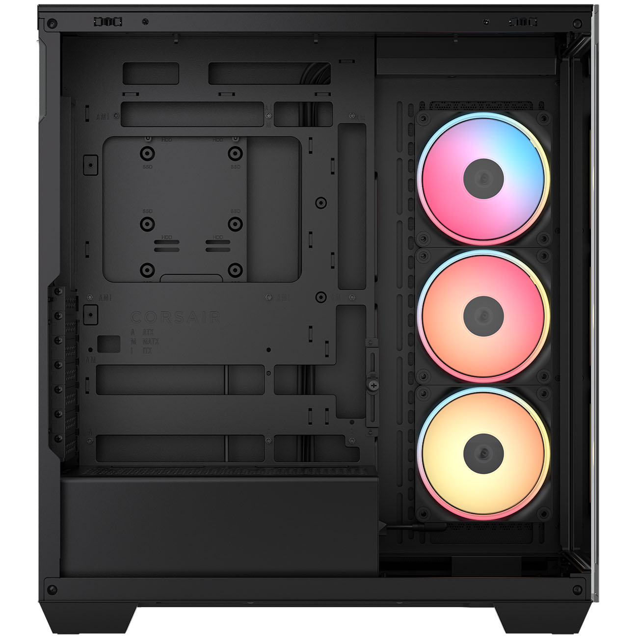 Corsair - Caixa E-ATX Corsair 3500X LXR Link RGB Preto Vidro Temperado