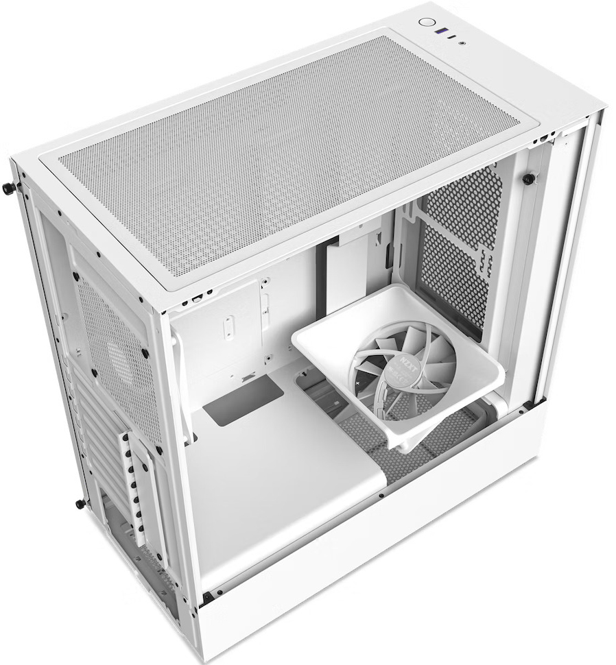 NZXT - Torre ATX NZXT H5 Flow Blanco Cristal Templado