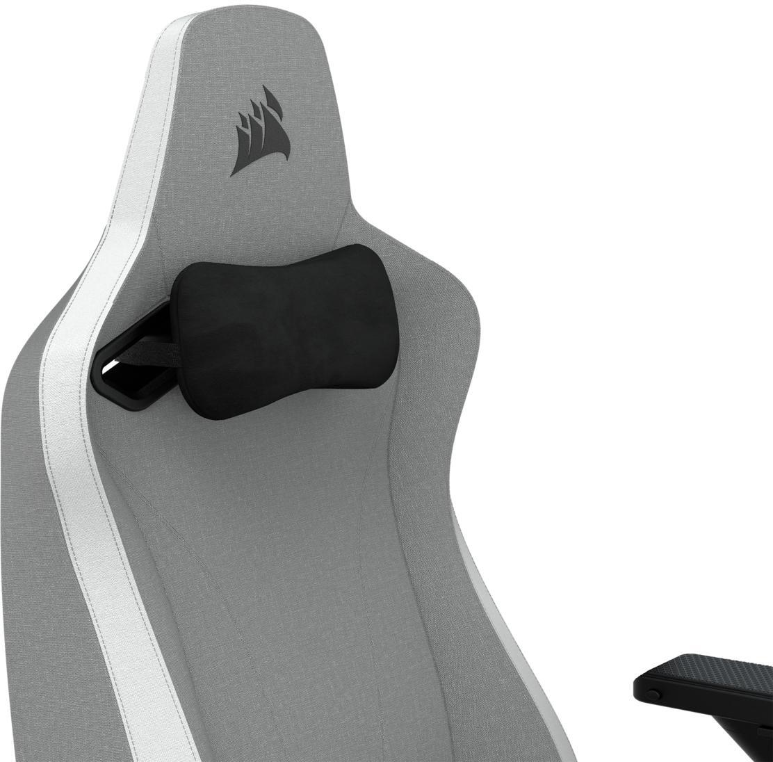 Corsair - Silla Gaming Corsair TC200 Fabric Blanco/Gris