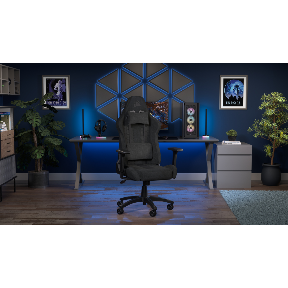 Corsair - Silla Gaming Corsair TC100 RELAXED - Leatherette Negro