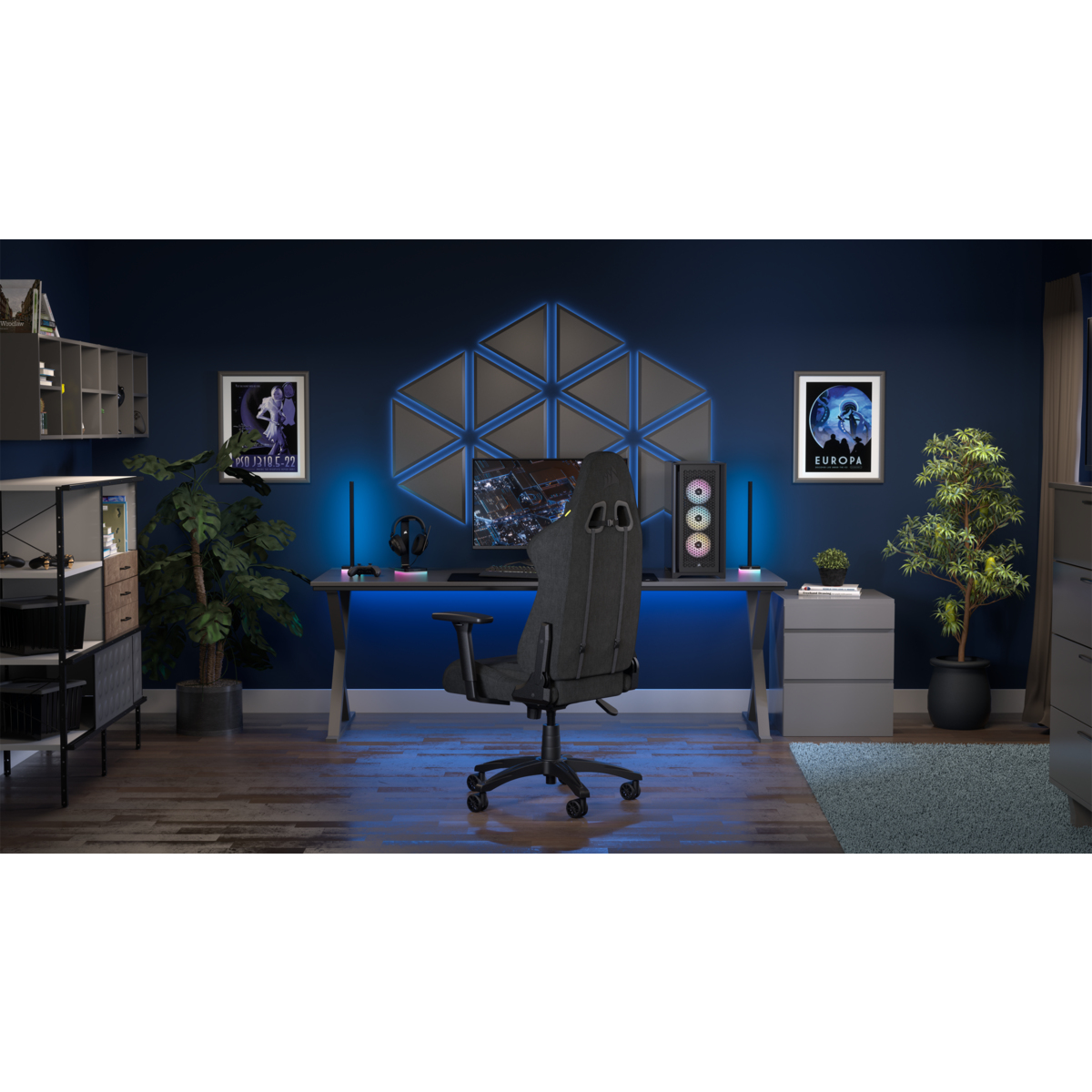 Corsair - Silla Gaming Corsair TC100 RELAXED - Fabric Negro