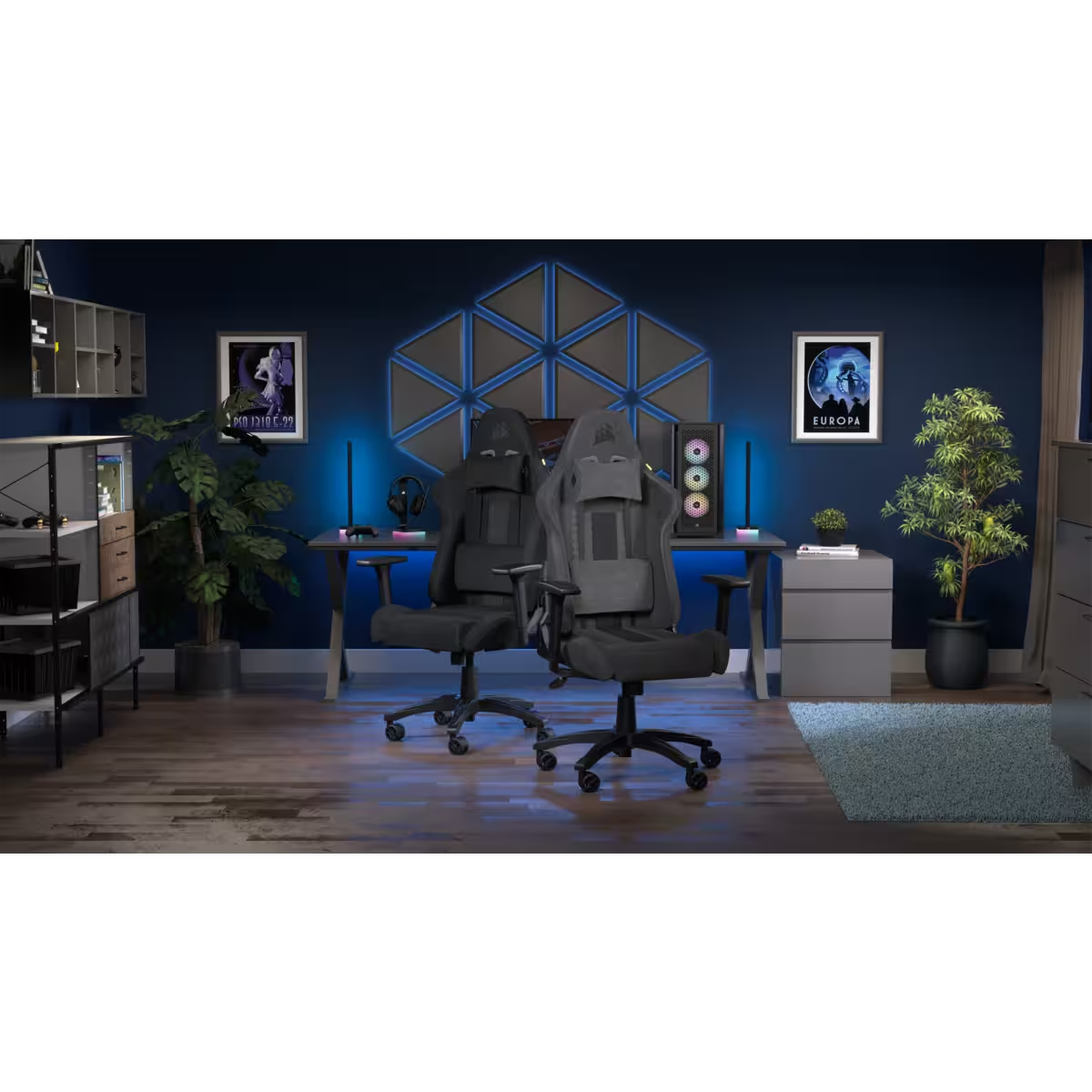 Corsair - Silla Gaming Corsair TC100 RELAXED - Fabric Negro
