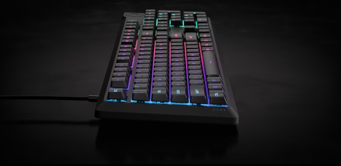 Corsair - Teclado Corsair K55 Core RGB (PT)