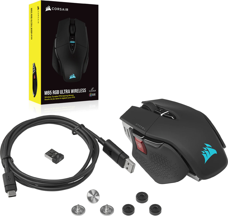 Corsair - Ratón Corsair M65 RGB Ultra Wireless 26000 DPI