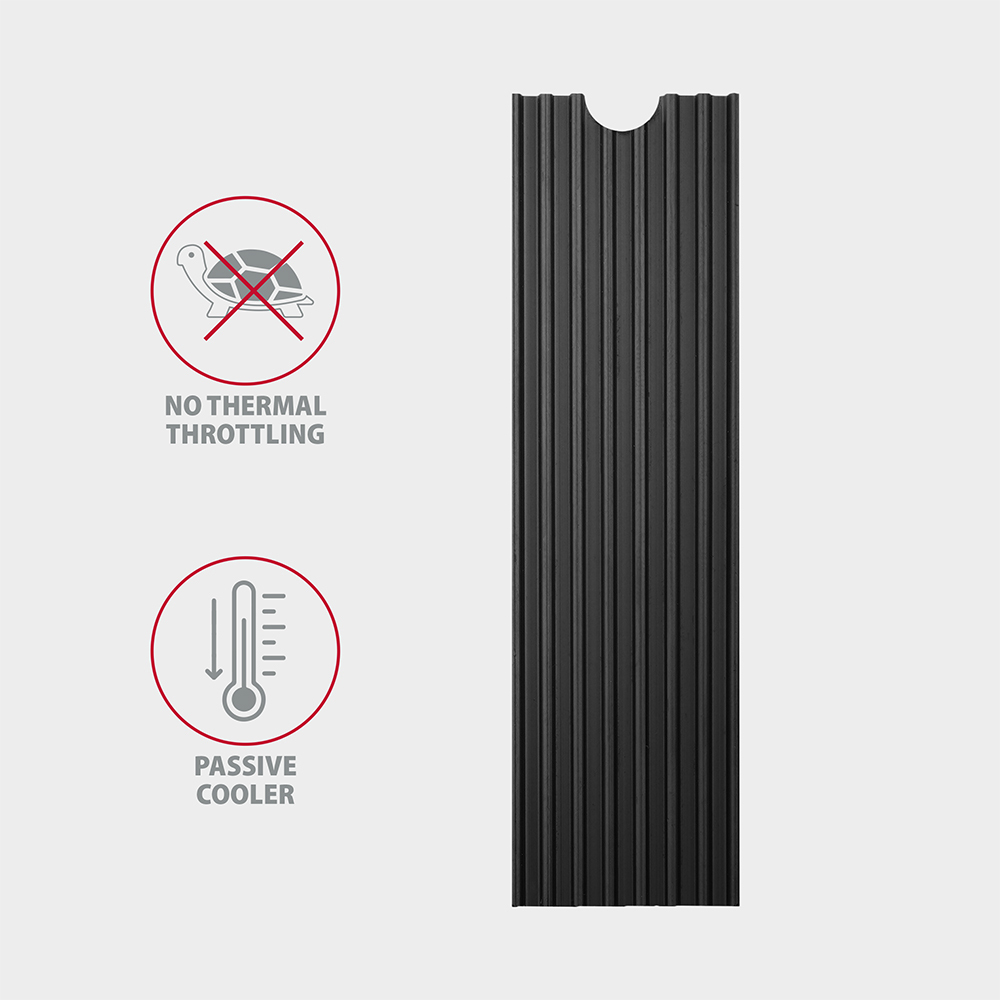 AXAGON - Dissipador Pasivo AXAGON CLR-M2L3 - M.2 SSD, 80mm SSD, ALU, silicone thermal pads, height 3mm