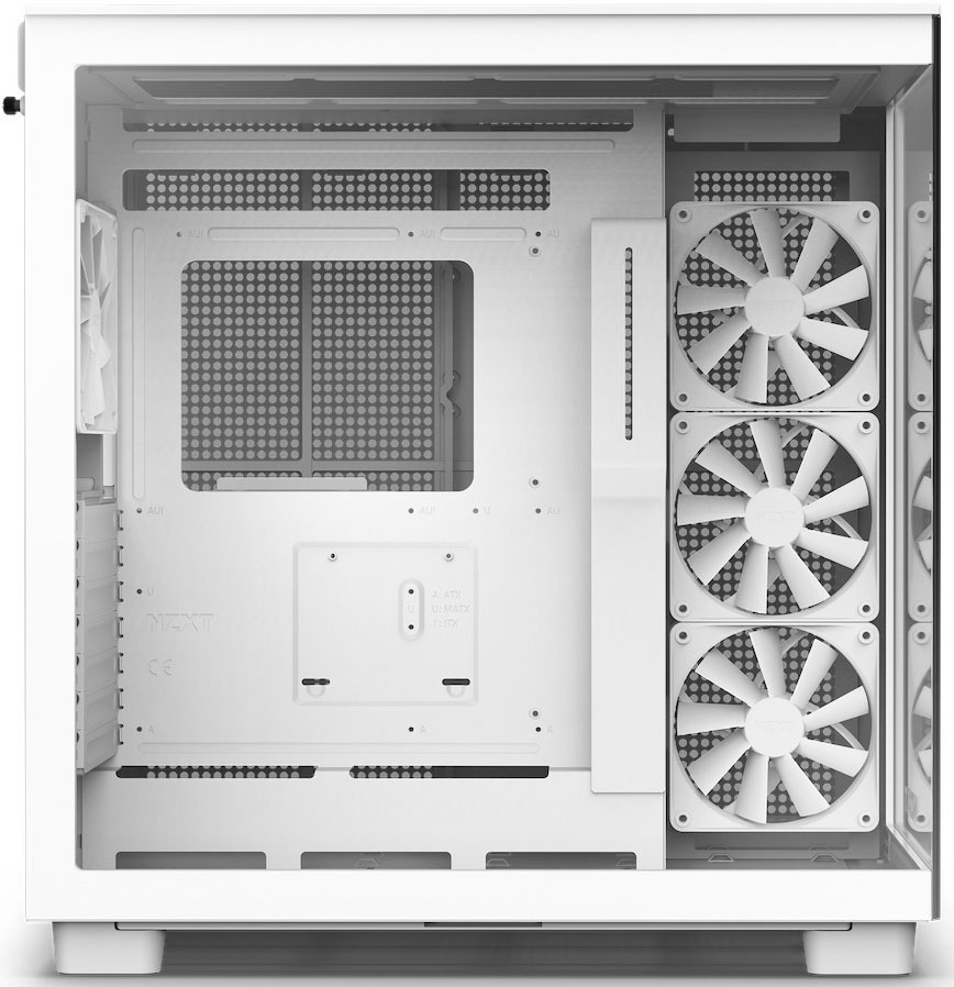 NZXT - Torre ATX NZXT H9 Flow Blanca Cristal Templado