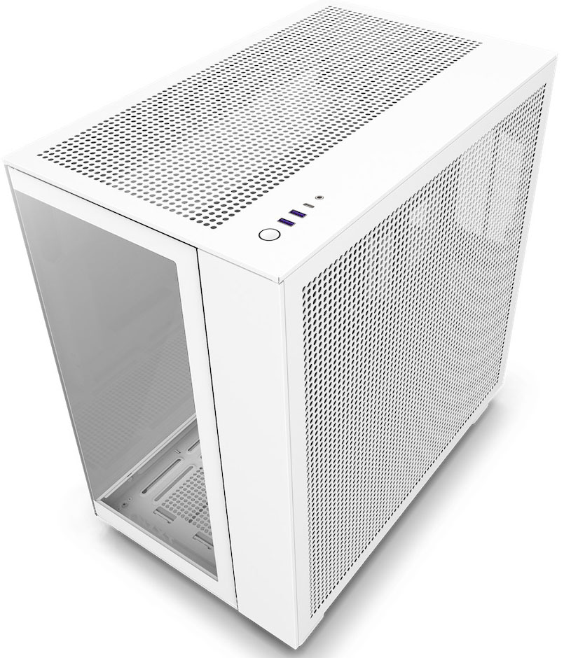 NZXT - Torre ATX NZXT H9 Flow Blanca Cristal Templado