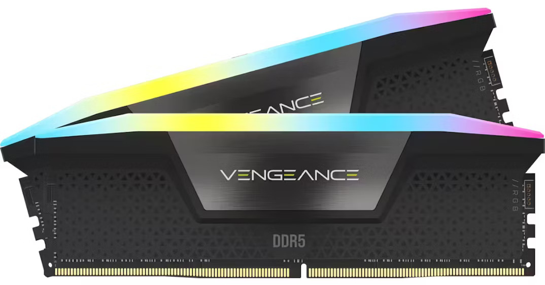 Picture of Picture of Corsair Kit 128GB (2 x 64GB) DDR5 6400Mhz Vengeance RGB Black CL42