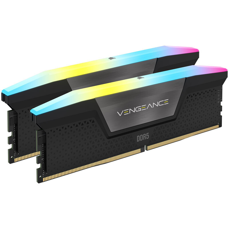 Corsair - Corsair Kit 32GB (2 x 16GB) DDR5 6400MHz Vengeance RGB Black CL36