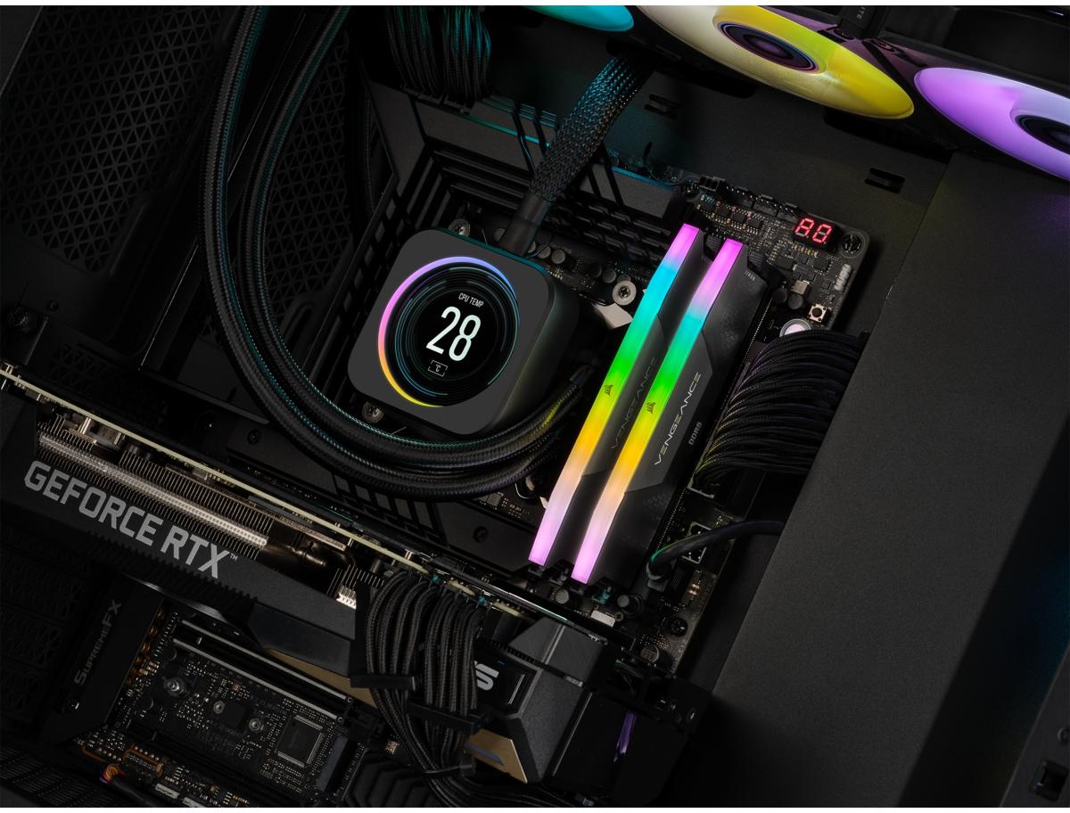 Corsair - Corsair Kit 32GB (2 x 16GB) DDR5 6000MHz Vengeance RGB Black CL36 (rev3)
