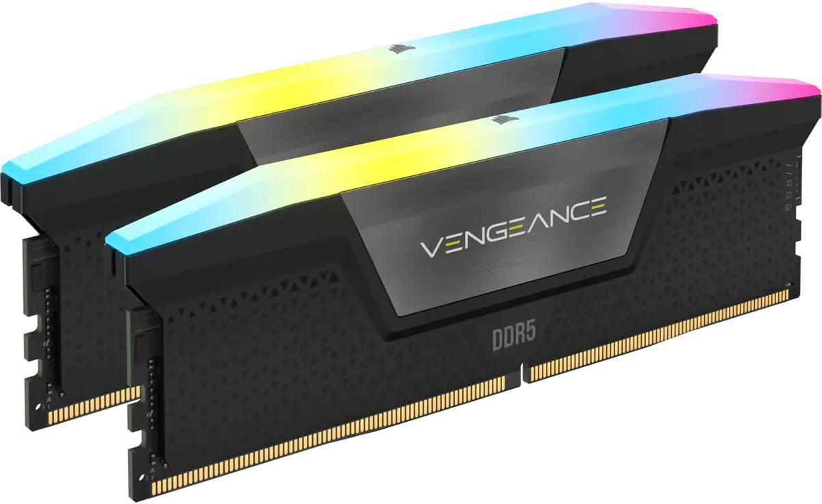 Picture of Picture of Corsair Kit 64GB (2 x 32GB) DDR5 6400MHz Vengeance RGB Black CL32