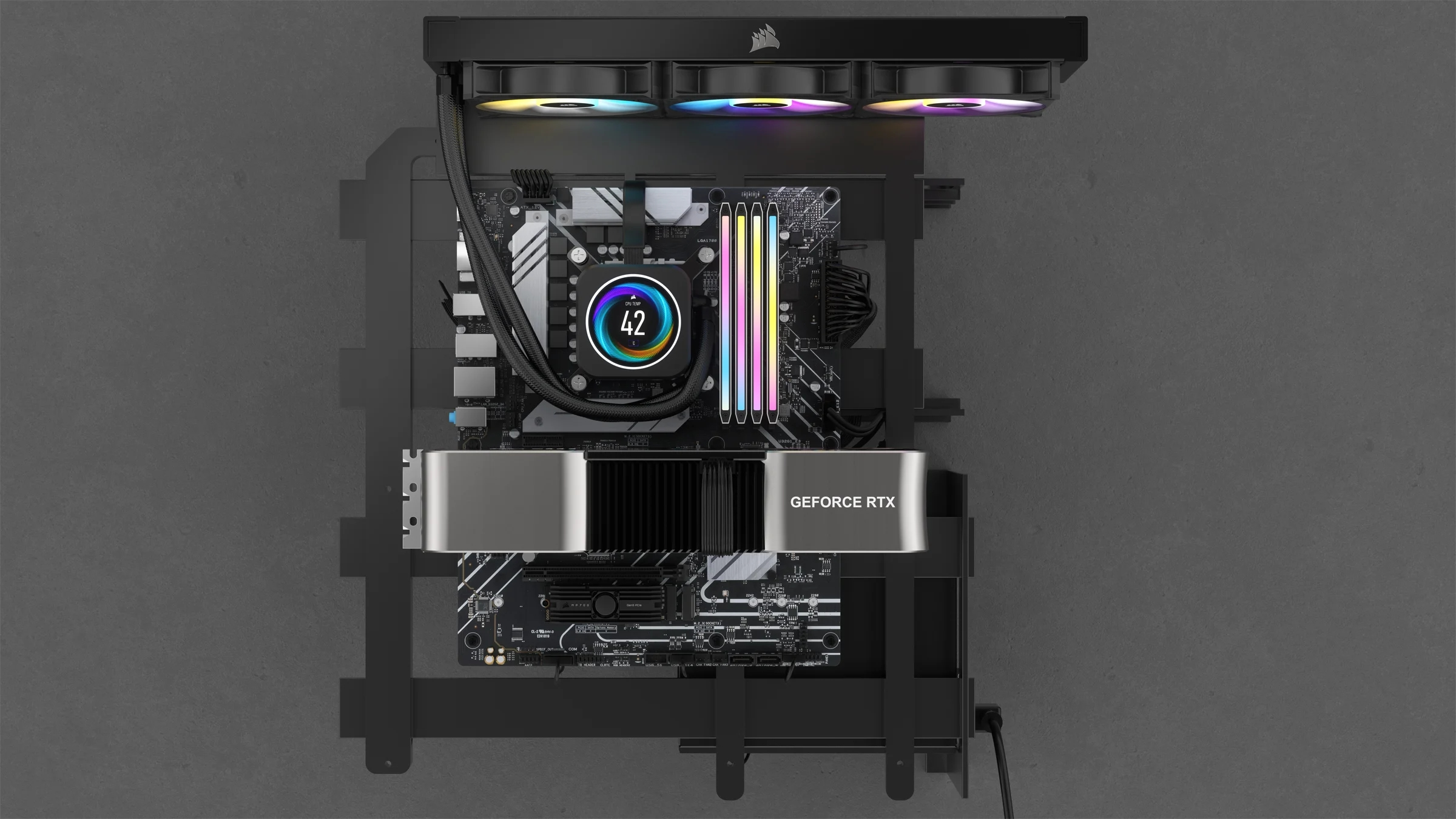 Corsair - Corsair Kit 32GB (2 x 16GB) DDR5 6000MHz Dominator Titanium RGB White CL30