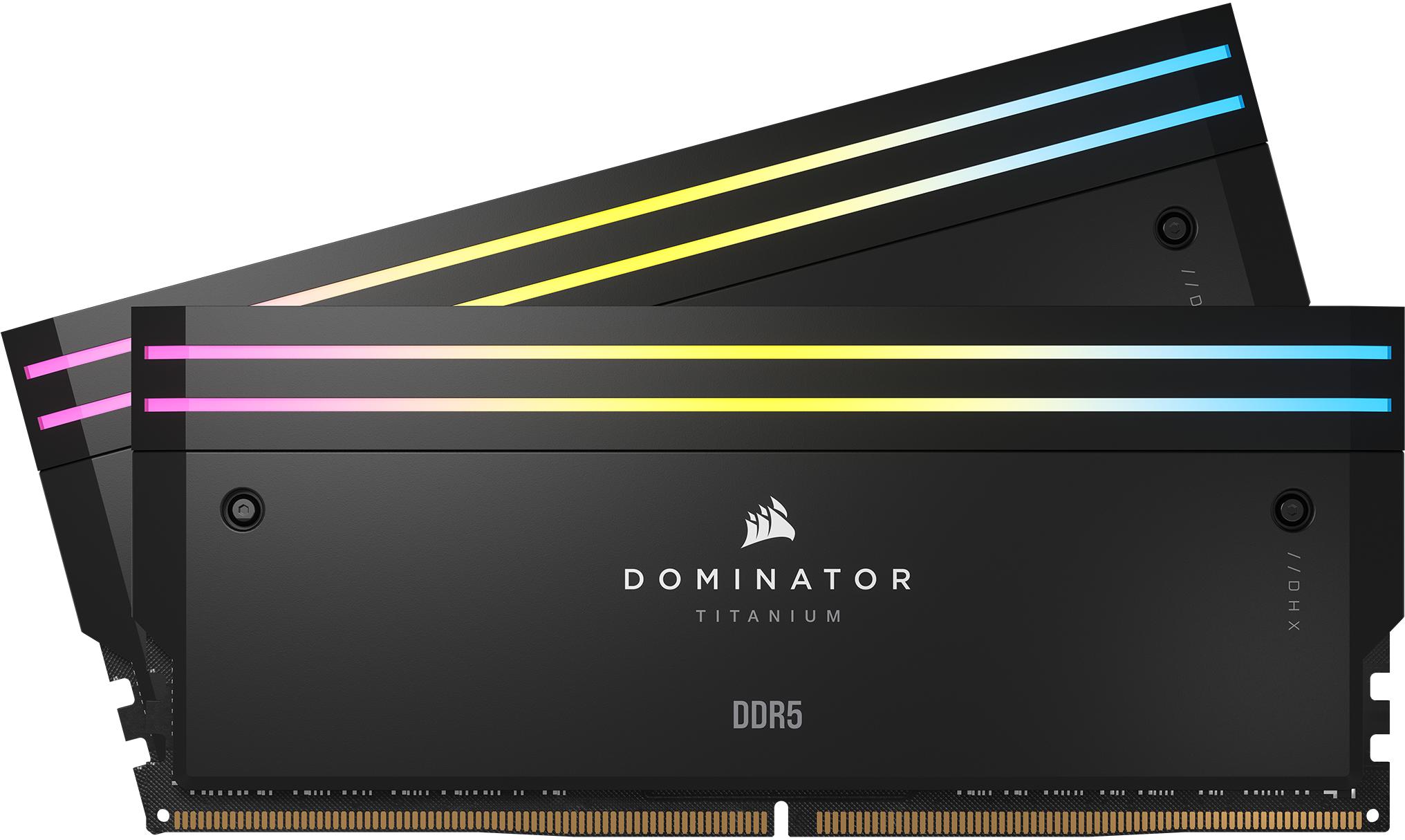 Picture of Picture of Corsair Kit 32GB (2 x 16GB) DDR5 6000MHz Dominator Titanium RGB Black CL30