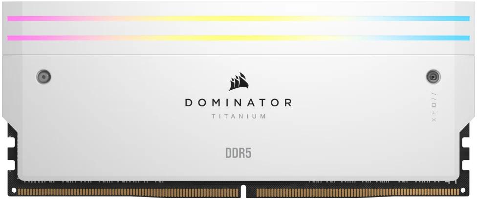 Picture of Picture of Corsair Kit 32GB (2 x 16GB) DDR5 7000MHz Dominator Titanium RGB White CL34